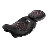 C.C. RIDER Thick Driver Passenger Seat - Octane 2-Up Two Piece Driver Rider Passenger Seat Fit for...