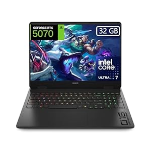 HP OMEN – Ordenador portátil Gaming 16″ 2.5K WQXGA (Intel Ultra 7 255H, 32GB RAM, 1TB SSD, NVIDIA GeForce RTX 5070, 8GB 115 TDP, FreeDos) – Negro – Teclado QWERTY Español