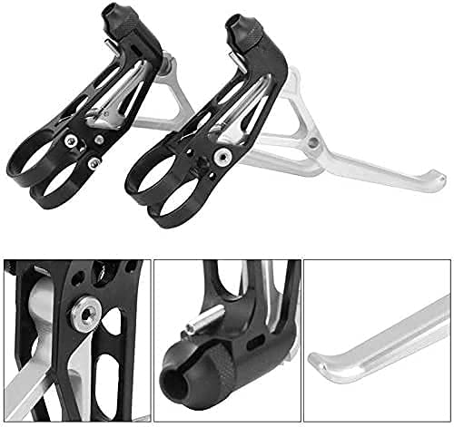 Leva del freno della bicicletta 68gFreno della bicicletta leggero cavo V MTB Manubrio della bici della strada Parti della bicicletta Leve del freno della bicicletta (Color : Black Red) (Black Red)