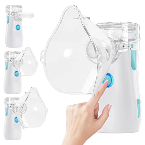 Nebulizer Machine for Adults and Kids,Portable Nebulizer of Cool Mist,Handheld Mesh Nebulizer, Mist Adjustable Steam Inhaler,Steam Inhaler for Travel or Home Daily Use