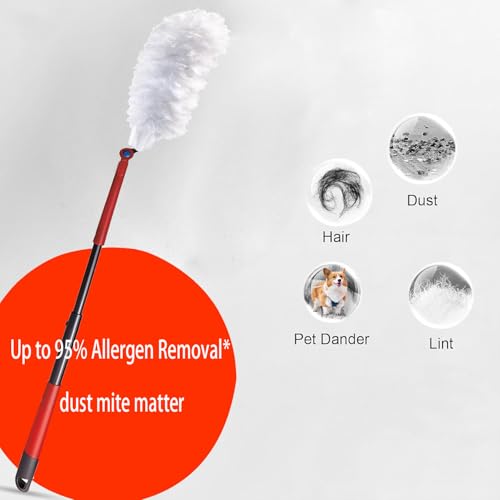 Image of 10 Count Heavy Duty Dusting Refills for O Cedar Flex & Catch | Disposable Duster Refill with Cleaning Fibers | Traps 3X More Dust Than Traditional Feather Duster