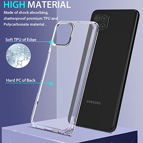 Zeking For Boost Celero 5G Plus Case, [Non-Yellowing] [10 Ft Military Drop Protection] Crystal Clear Shockproof Bumper With Airbag Case For Celero 5G+ Boost Mobile Smartphone (Clear) #TOP1