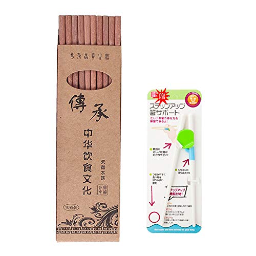 Lot de 10 paires de baguettes chinoises japonaises en bois de santal et camphre faits à la main Bois de santal Cover