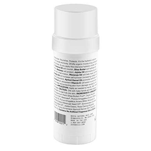 Zeva Butter Up - Deep Moisturizing Hand & Body Stick Balm W/ Essential Oils, Shea Butter & Beeswax - Cracked Skin Repair & Moisture Treatment - Callus Foot Remedy & Moisturizer For Men & Women #TOP6