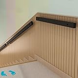 【Facile à nettoyer】 : Cette rampe d'escalier est facile à entretenir et à nettoyer. Il suffit d'utiliser un chiffon pour enlever la saleté ou de la laver à l'eau.
