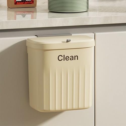 Caneca de basura cuadrada plástica con tapa blanca miniatura 7