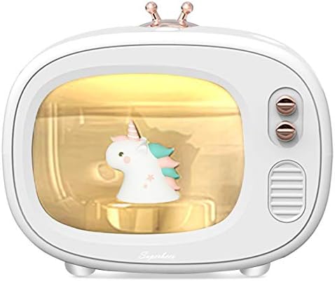 Cool Mist Animal Humidifiers, LED Nightlights, Mini Cute USB Humidifier, 30dB Whisper-Quiet, 400ML, 800mAh Wireless, USB Charging for Bedroom(White)