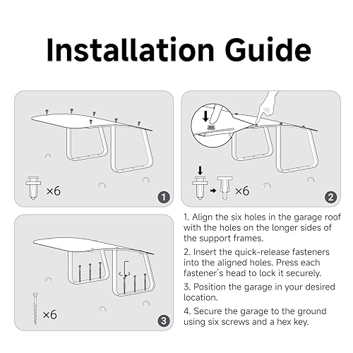 MOVA-robotmaaiergarage, bescherming tegen slecht weer en zonlicht, waterdicht, eenvoudig te installeren, accessoire voor de MOVA-serie Robotmaaiers voor gazons - Afbeelding 4