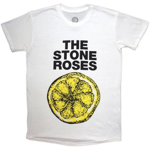 Stone Roses - Camiseta - Estampado - para hombre blanco blanco L/ 102 cm- 107 cm