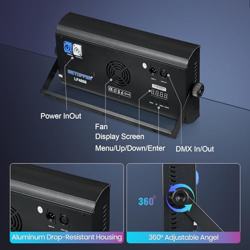 Wash strobe and blinder stage lights avec pixel mapping betopper 260w - 3