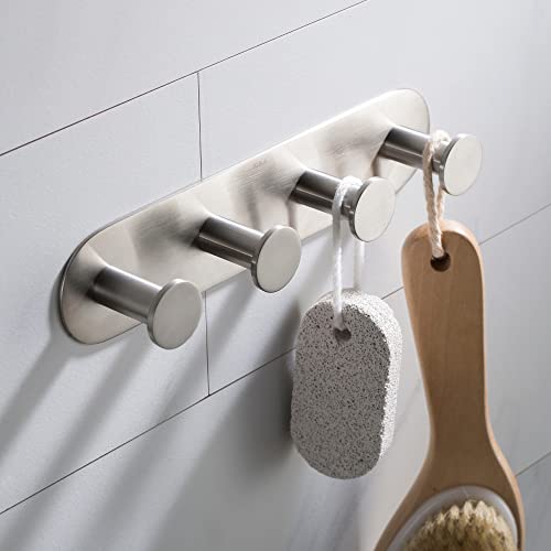 Limited Stock Kraus KEA-18804BN Elie Bathroom Robe and Towel Rack with 4, Brushed Nickel, Four Hooks