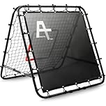 Adjustable Soccer Rebound Net | Double-Angle Soccer Trainer with Steel Frame | Portable Folding Rebounder for Passing & Shooting Practice | Outdoor Sports Equipment for Youth & Adult