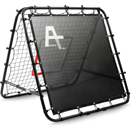 Adjustable Soccer Rebounder Black