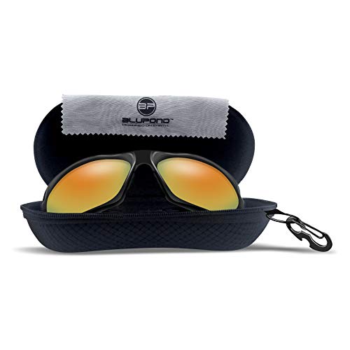 BLUPOND Sunglasses Case Semi Hard EVA Shell with Metal Hanging Hook Belt Clip Sun Glasses Storage by BLUPOND - Image 3