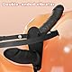 LZMYZ Silikon Realistischer Doppeldildo Strap On Umschnall Dildo Paarvibrator mit Fernbedienung für Sie Klitoris und Analvibrator Lesben Partner Vibratoren Erotik Sexspielzeug für Frauen