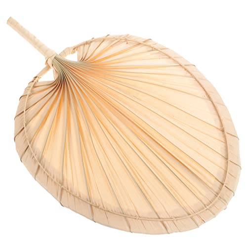 VALICLUD 1pièces Éventail De Palmier Vintage Tissé Main Éventail Été Pratique Et Décoratif Pour Rafraîchissement Et Événements Extérieurs Style Chinois