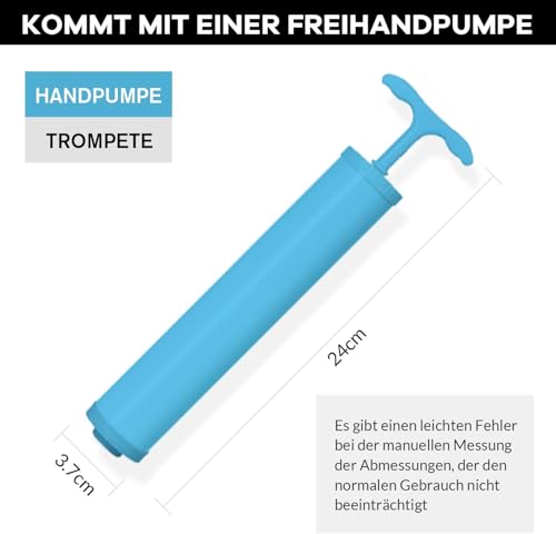Wenrecu Hängende Vakuumbeutel für Kleidung, 6 Stück 110×70CM Vakuumierbeutel mit Handpumpe, Platz sparen Kleiderschrank-Organisator, Vacuum Bags für Saisonale Kleidung, Kleider, Anzüge, Mäntel, Jacken