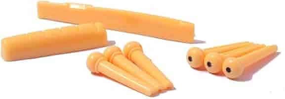 Alnicov Sella E Dado Per Chitarra In Osso Di Cammello - Set 2 Pezzi Per Chitarra Acustica - Foto 10