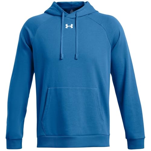 Sweat à capuche UA Rival Fleece Under Armour Photon Bleu Medium pour homme