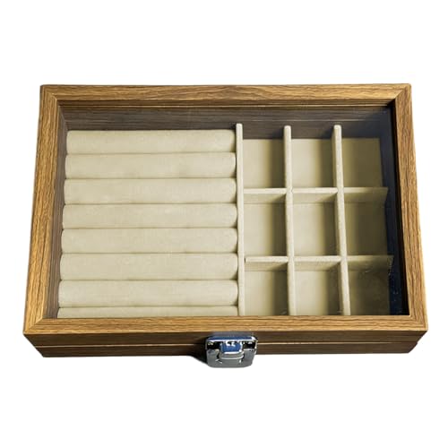 Boîte à bijoux vintage en bois pour ranger colliers et bagues sans les emmêler