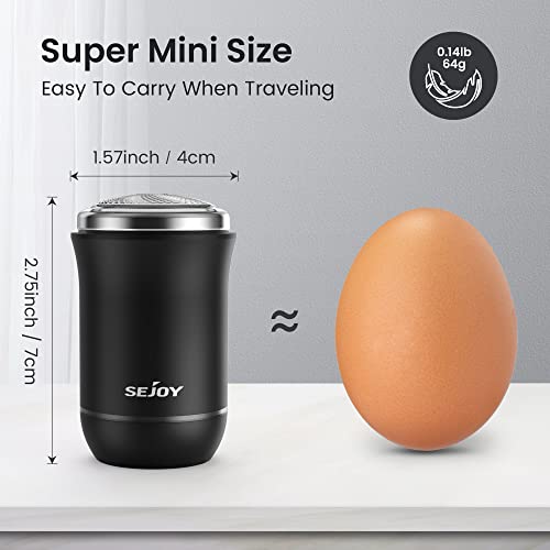 Sejoy Mini máquina de barbear eléctrica para homem, depiladora facial para mulher, máquina de barbea