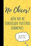 No Chicos! Aún no he corregido vuestros exámenes - Yo también tengo vida: Cuaderno de Líneas Original y Divertido Perfecto para regalar a Profesor o Maestra (120 páginas / 15,cm x 23cm)