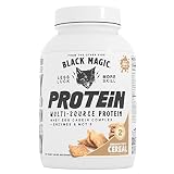 Black Magic Protein Powder Whey Egg Casein Complex + Enzymes & MCT's Recovery 2lbs Cinnamon Toast Ce