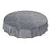 Produktbild ANRO Wachstuchtischdecke Wachstuch Wachstischdecke Tischdecke abwaschbar Ranken Barock Arabeske Anthrazit Rund 140cm