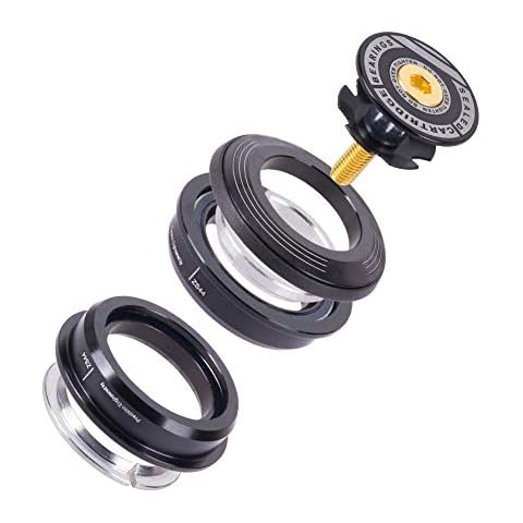 BHAIR5 Mountain Bike 4444S Headset 44mm 1-1/8" Bike Headset Spacer,Bicycle Headset Kit, Bearing Semi Integrated Straight Tube Fork Internal,Aluminium Alloy Cover
