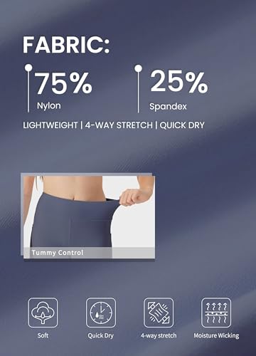 Willit Girls' Athletic Leggings Youth Kid's Dance Running Yoga Leggings Pants Active Compression Tights with Pockets4