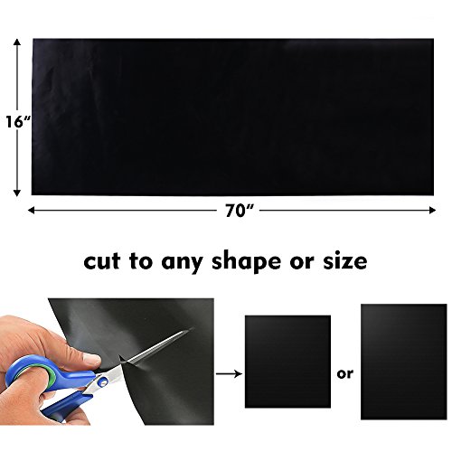 CHERAINTI Grill Mat Oven Liner 70"x16" Non-Stick Reusable Barbecue BBQ Mat, Cut to Any Size, for Gas Grill, Charcoal, Electric Grill, Electric Oven, Heat Resistant - Thumbnail 5