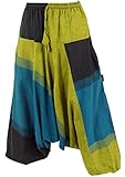 Size:40 Extraweite Pluderhose mit tief sitzendem Schritt und elastischem Bund mit extra Kordelzug