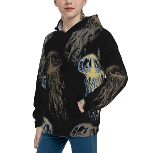 Jellyfish Kid Hoodies Boys Sweatshirts Girls Pullover with Pocket2