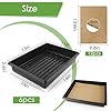 6Pack Microgreens Growing Trays with 12Pcs Plant Hemp Fiber Grow Mat, 15 x 11 x 2.5 Inch Garden Seed Starter Trays Kit, Microgreens Growing Kit for Seedlings, Growing Microgreens, Indoor Gardening #1