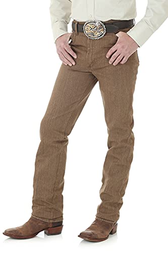 Wrangler - Pantalones Vaqueros de Corte Ajustado para Hombre (Corte Ajustado), Whiskey Negro, 36W x 32L Cover