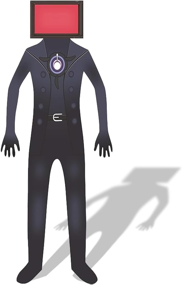 Estavucci Skibidi Toilet Costume for Boy TV Man Cosplay Video Game Jumpsuit for Halloween with Mask 5-12 Years