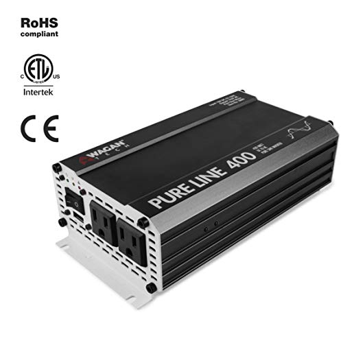 Wagan EL3800 Pure Line 400 Watt Power Inverter, 800 Watt Surge Power, DC