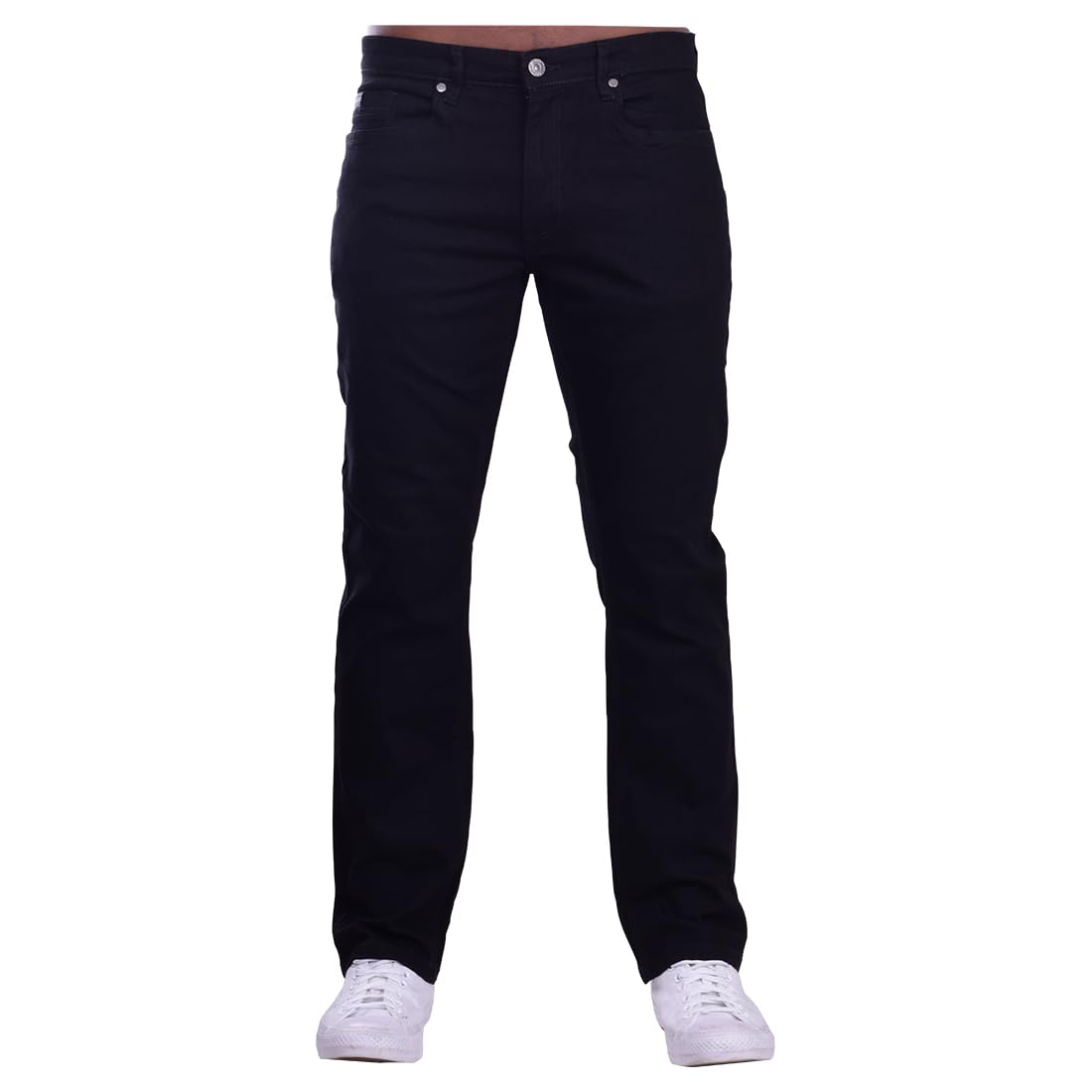 Firetrap Men's Black ’S Jeans – Regular Fit Stretch Denim Jeans, Straight Leg, Comfortable Everyday Casual Wear 36W / 32L
