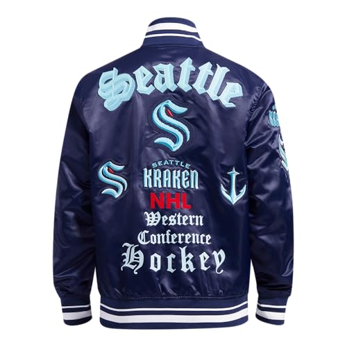 Image of Pro Standard Mens NHL Old English Satin Jacket