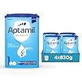 APTAMIL Nutribiotik 1 - Latte per lattanti in polvere dalla Nascita al 6° mese - Confezione 3320 grammi (4 da 830g)