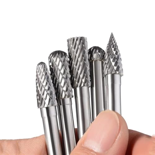 Juego de fresa rotativa de carburo de tungsteno 6mm miniatura 3