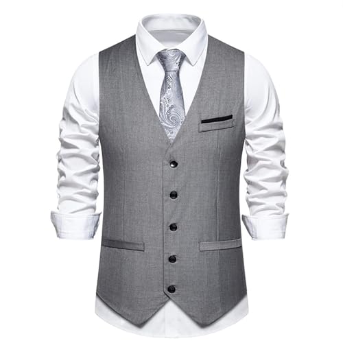 Chaleco de traje negro corto para hombre: soluciona el exceso de calor en bodas
