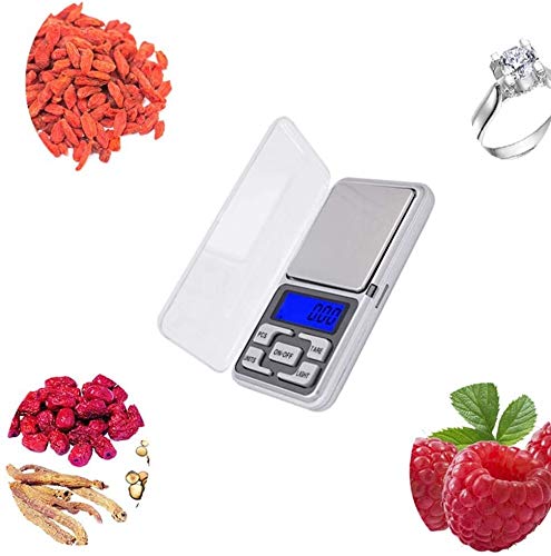 Miniatura 2 de Digital Pocket Jewelry Scale High Precision Milligram Scale Steelyard 1.1lb500g (0.01g) Reloading for Jewelry and Gems Small Electronic Scale