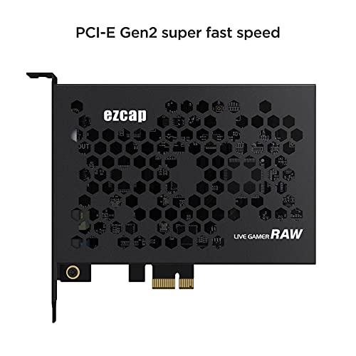 Placa de captura de vídeo game EzCAP324 UVC PCIE 4Kp30 Gravação e transmissão ao vivo para sistemas