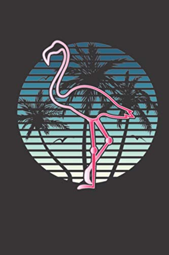 Composition Notebook: 120 Page Lined Tropical Retro Pink Flamingo Notebook for School, Students, Kids & Teens (6 x 9