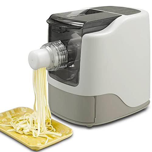 JOPESA Máquina elétrica para fazer macarrão de espaguete doméstico pequeno para casa mini máquina de macarrão extrusora de macarrão 260 W utensílios de cozinha com 13 moldes de macarrão, economiza tempo e esforço e é amigável para iniciantes/1955