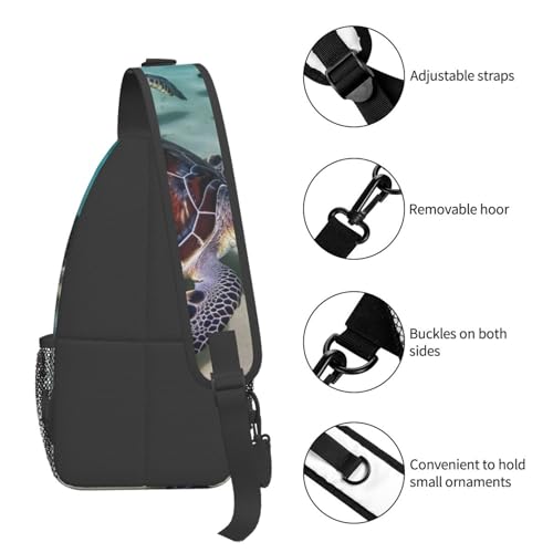 Bolso bandolera unisex negro miniatura 4