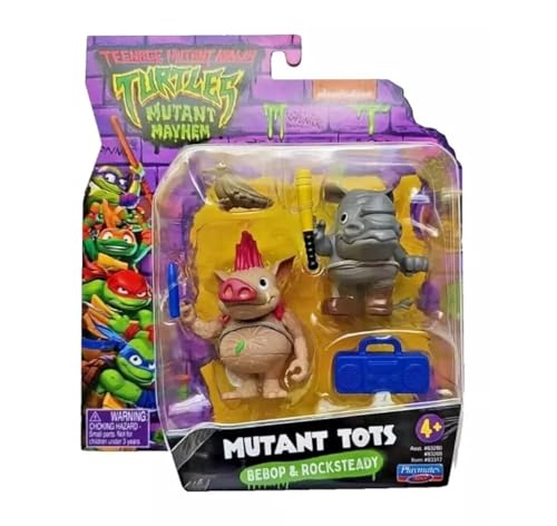 Teenage Mutant Ninja Turtles: Mutant Mayhem Bebop & Rocksteady Mutant Tots Mini Figure Set - 2pk