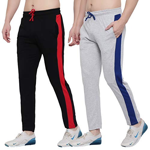 Image of FASHA Men's Cotton Track Pant | Men's Casual Wear Trousers Pack of 2
