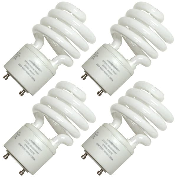 Replacement for Sylvania 29172, CF23EL/GU24/827/RP, Twist and Lock Base, Spiral Compact Fluorescent Light Bulb (4 Pack)